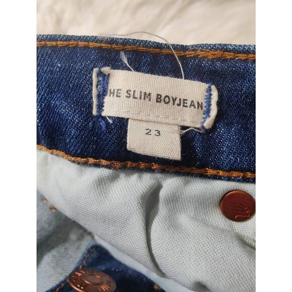 Madewell "The Slim Boyfriend" jeans, medium fade, size women's 23 - Picture 3 of 4